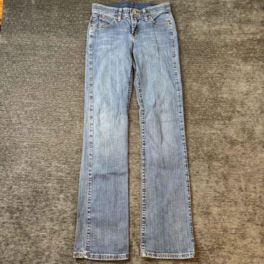 Wrangler Q-Baby Ultimate Riding Jeans Medium Wash Bootcut Size 28x34 Western Y2K - Picture 3 of 10